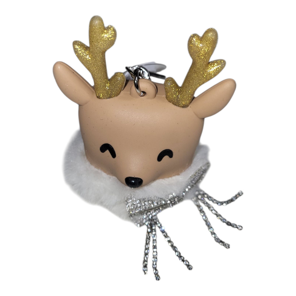 Cozy Bling Reindeer Pocketbac Sanitizer Holder by Bath & Body Clip Attach NWT - Picture 2 of 5